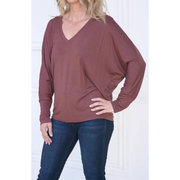 NEW GENTLE FAWN rousseau top in burgundy - Picture 2 of 3
